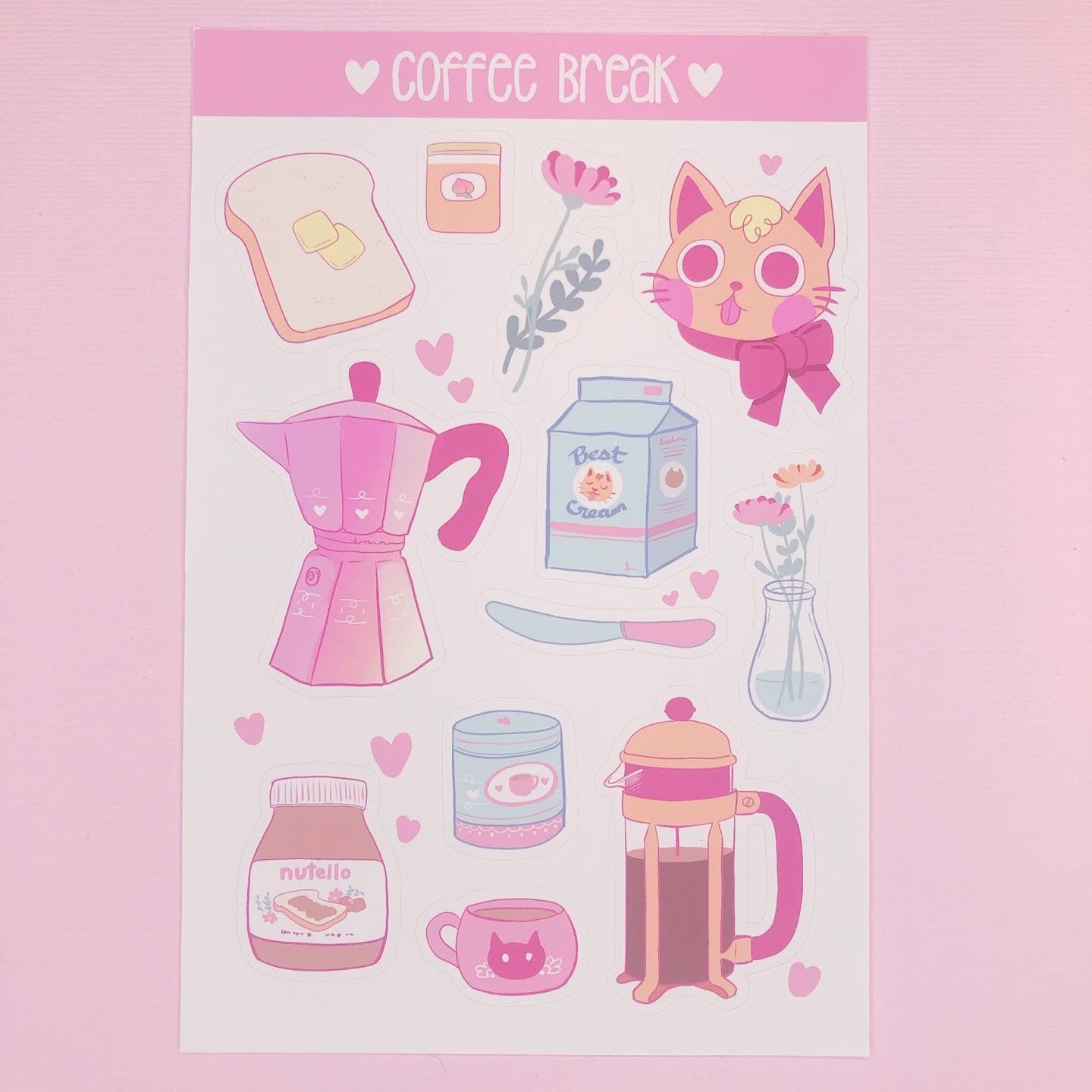 Cute Coffee Themed Stickers for Planners Journaling Scrapbooking and More!