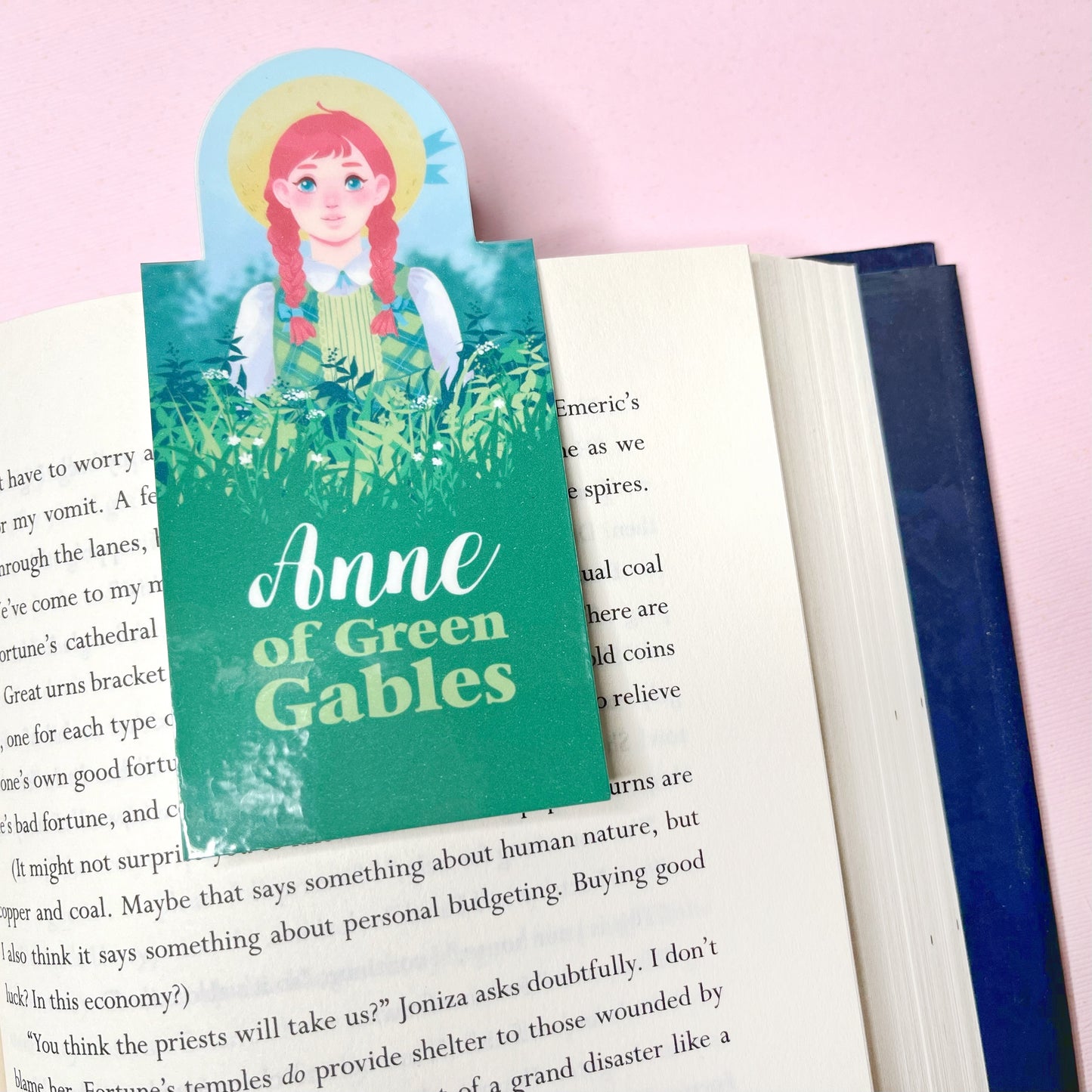 Cute Anne of Green Gables Magnetic Bookmark for Book Lovers and Readers