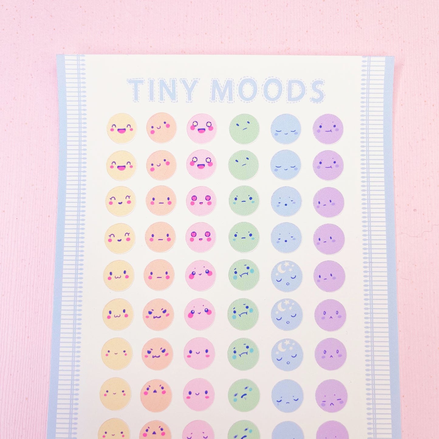 Cute Tiny Pastel Mood Stickers for Planners, Journals and more!