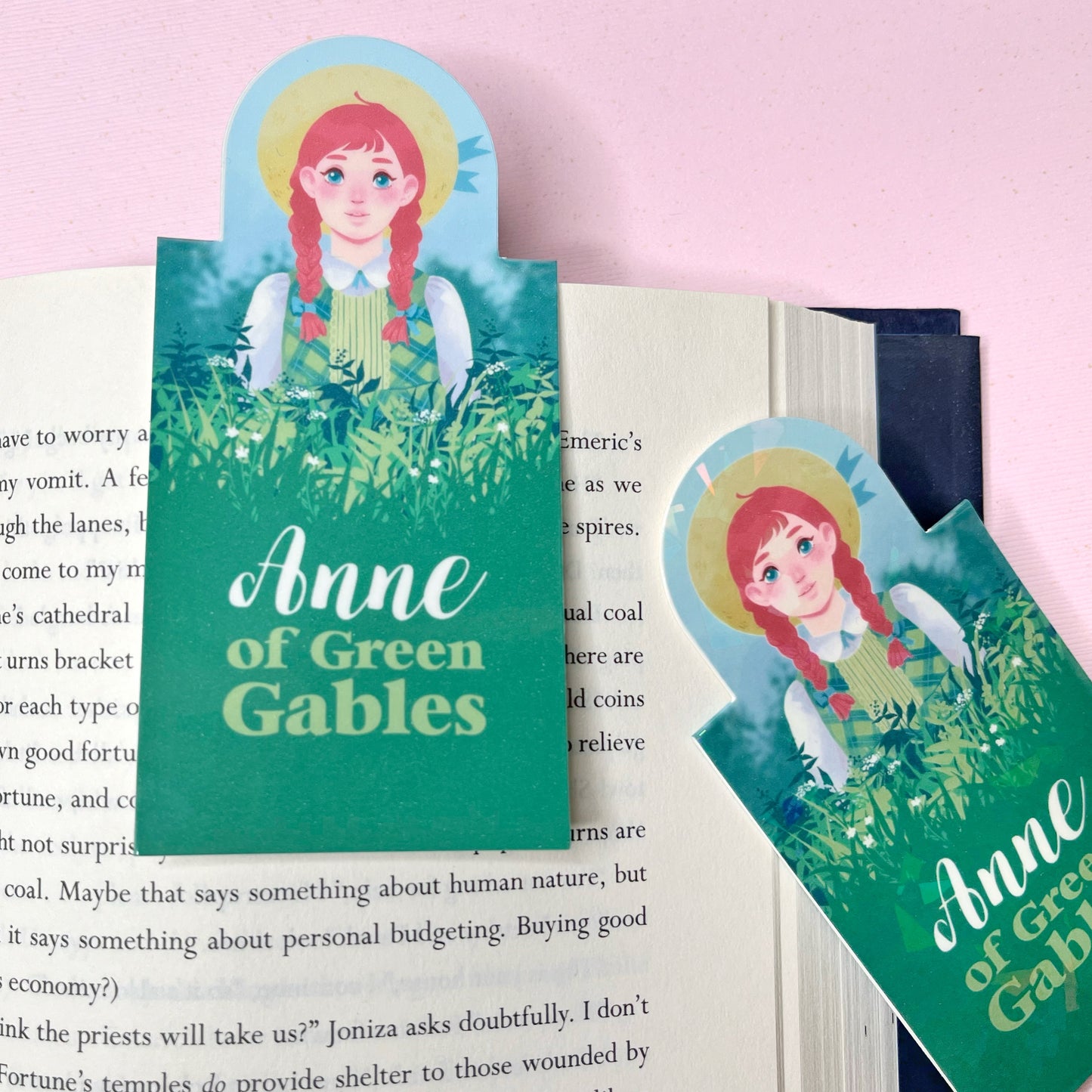 Cute Anne of Green Gables Magnetic Bookmark for Book Lovers and Readers