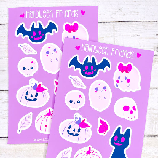 Cute Pastel Goth Halloween Stickers for Journaling, Scrapbooking, Decorating and more!