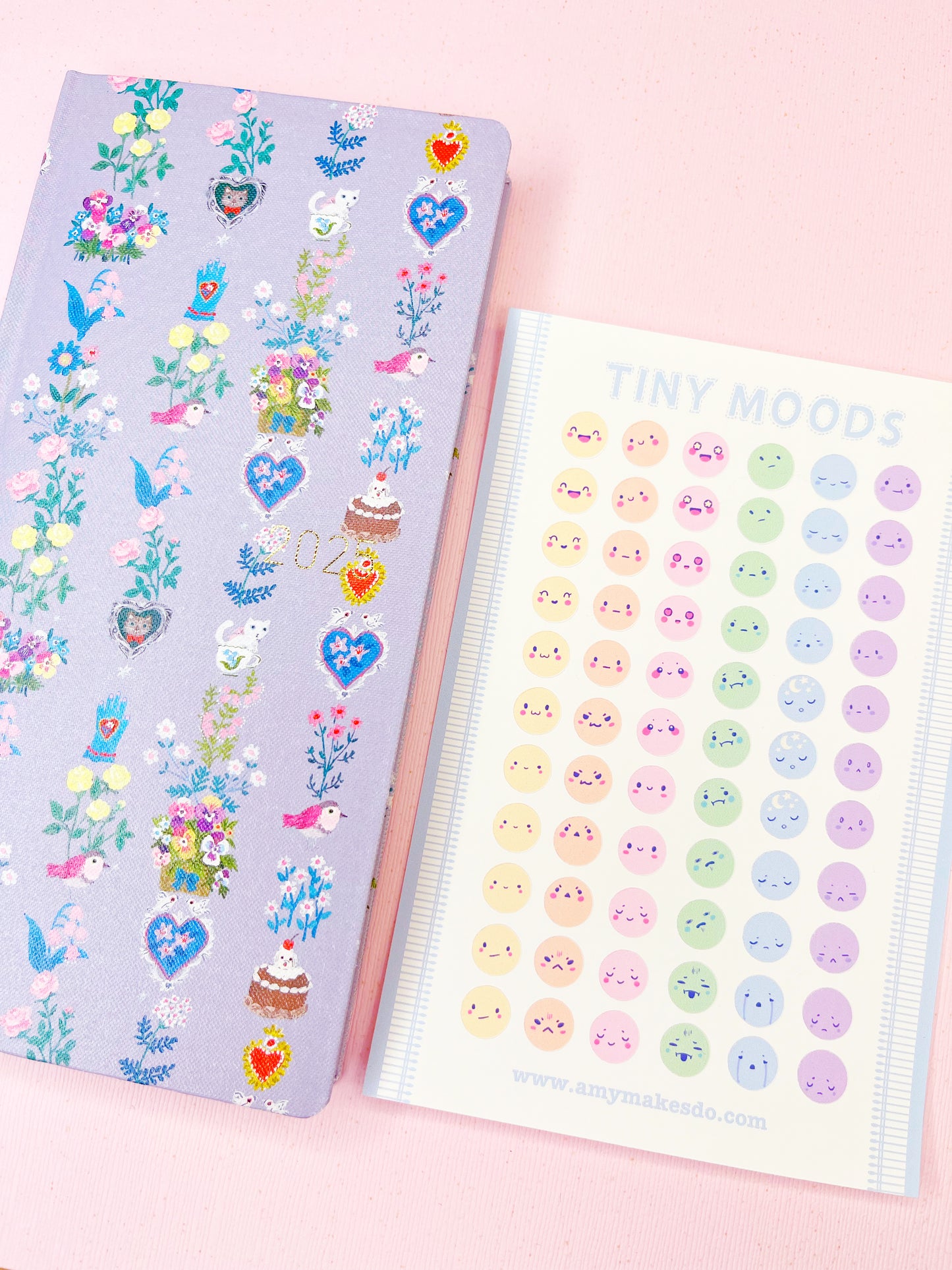 Cute Tiny Pastel Mood Stickers for Planners, Journals and more!