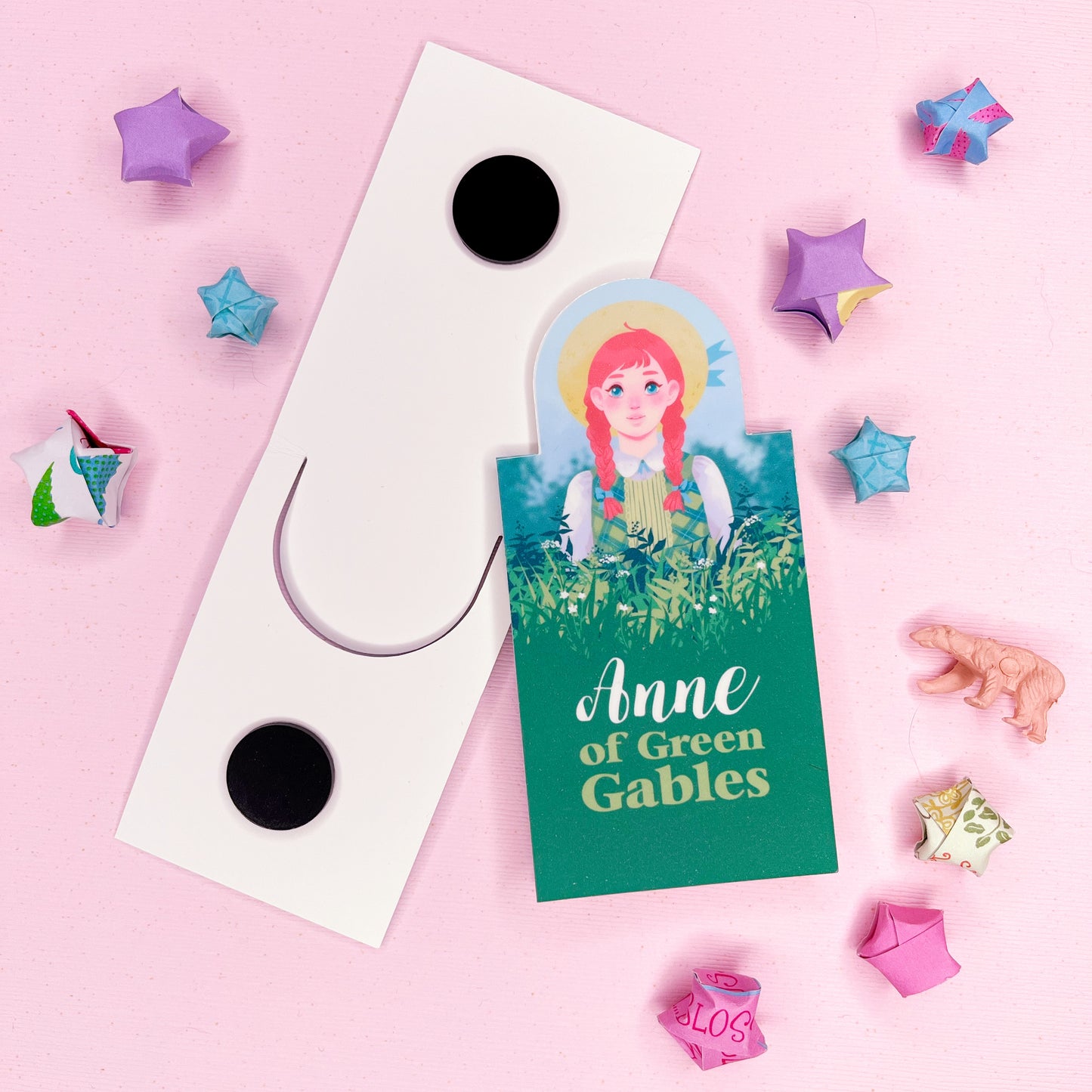 Cute Anne of Green Gables Magnetic Bookmark for Book Lovers and Readers