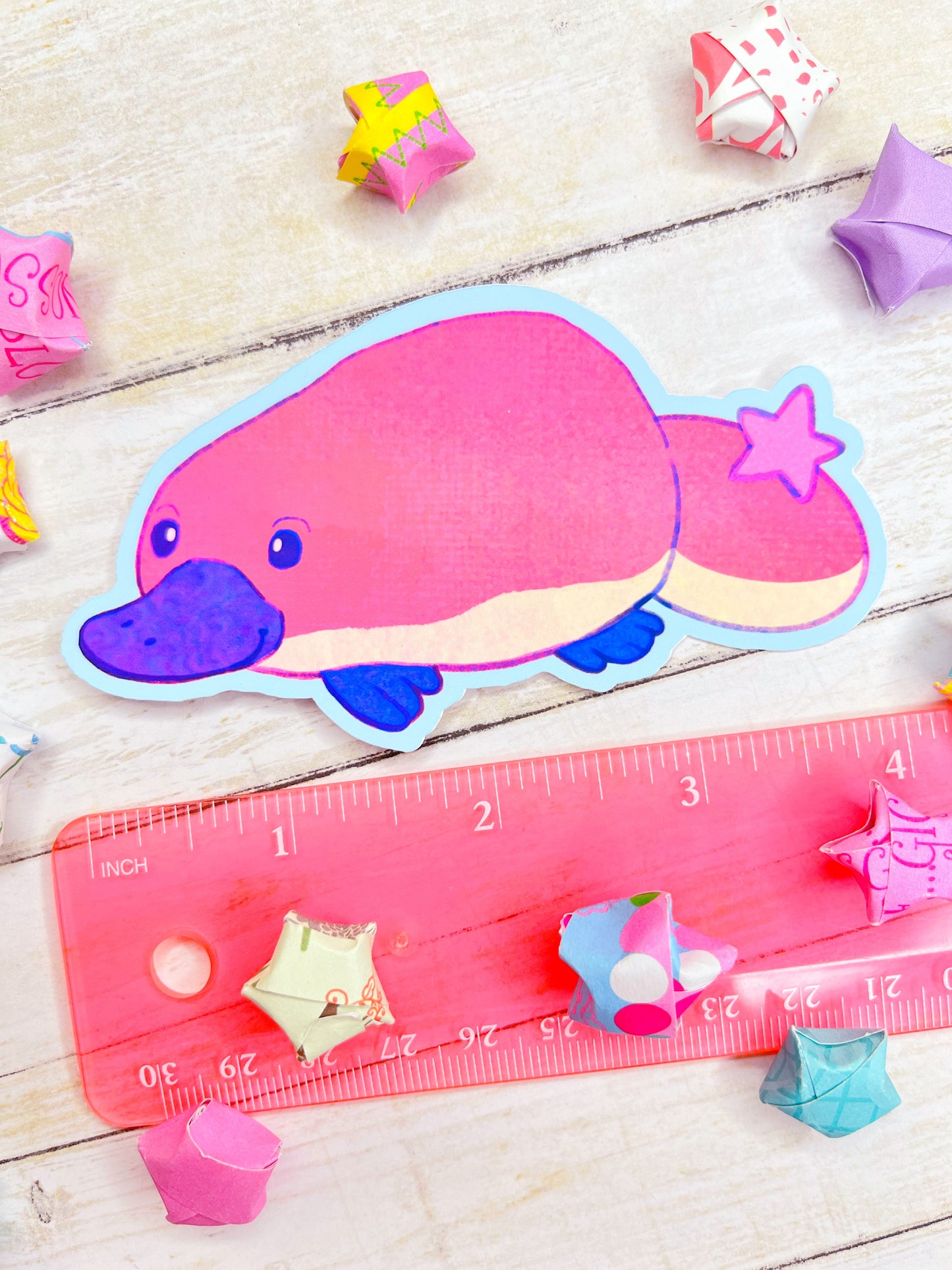 Cute kawaii Platypus stickers for water bottles, laptop, scrapbooking, planners and more!