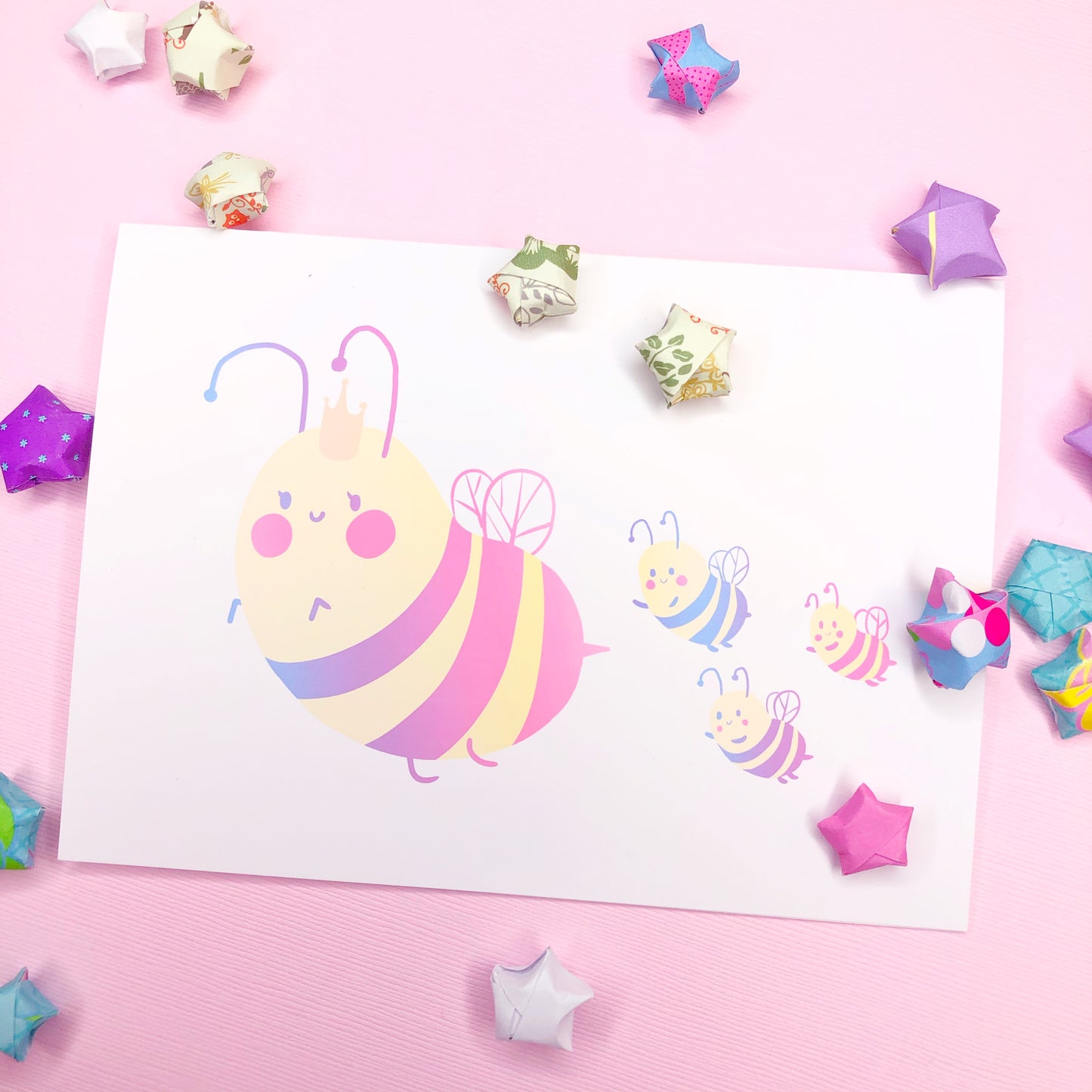 Cute Happy Mother's Day to the Queen Bee Card with Baby Bees