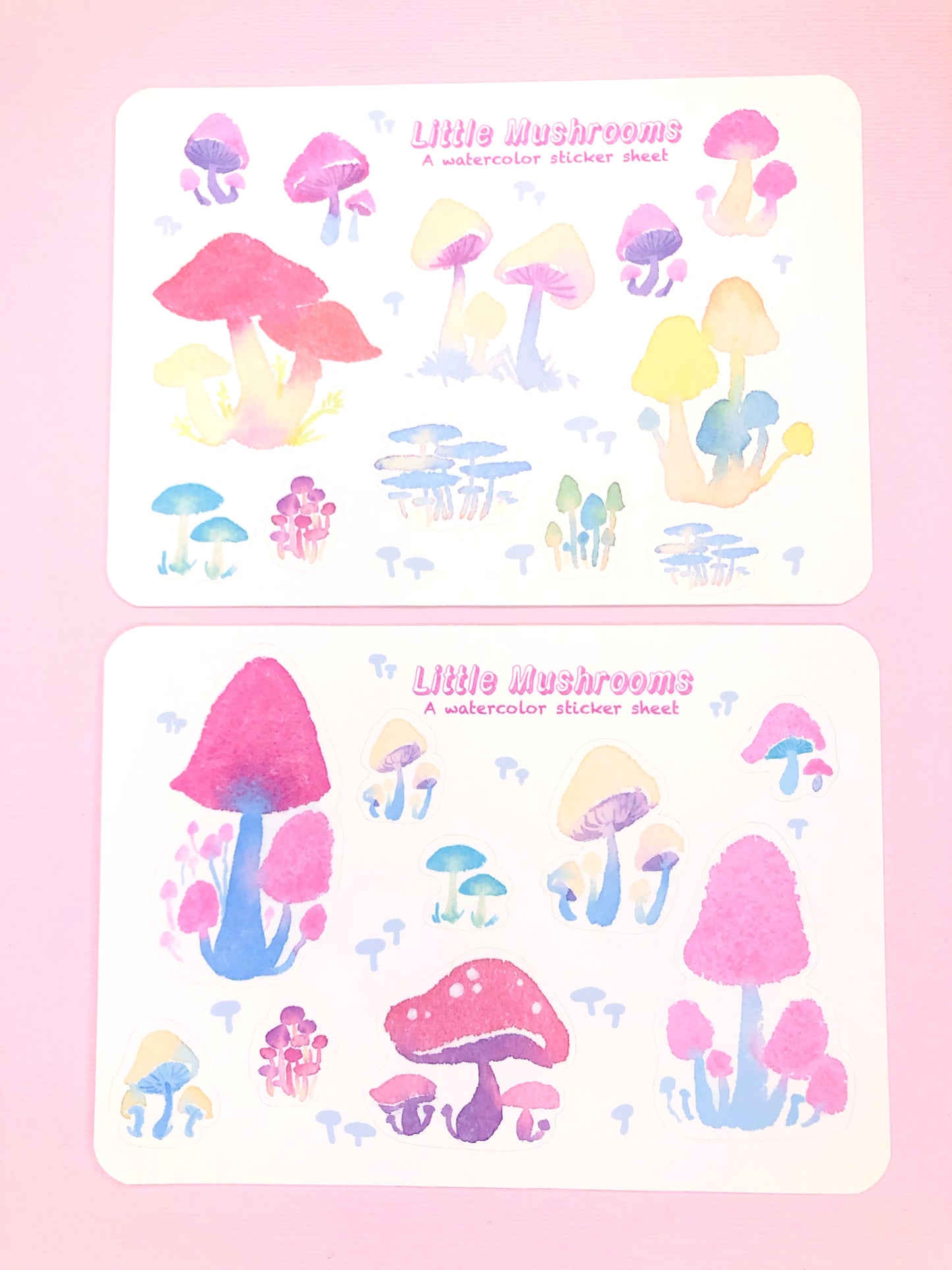 Watercolor Mushroom Stickers for Planners, Journals, Grimoire, Scrapbooking, Notebooks and more!