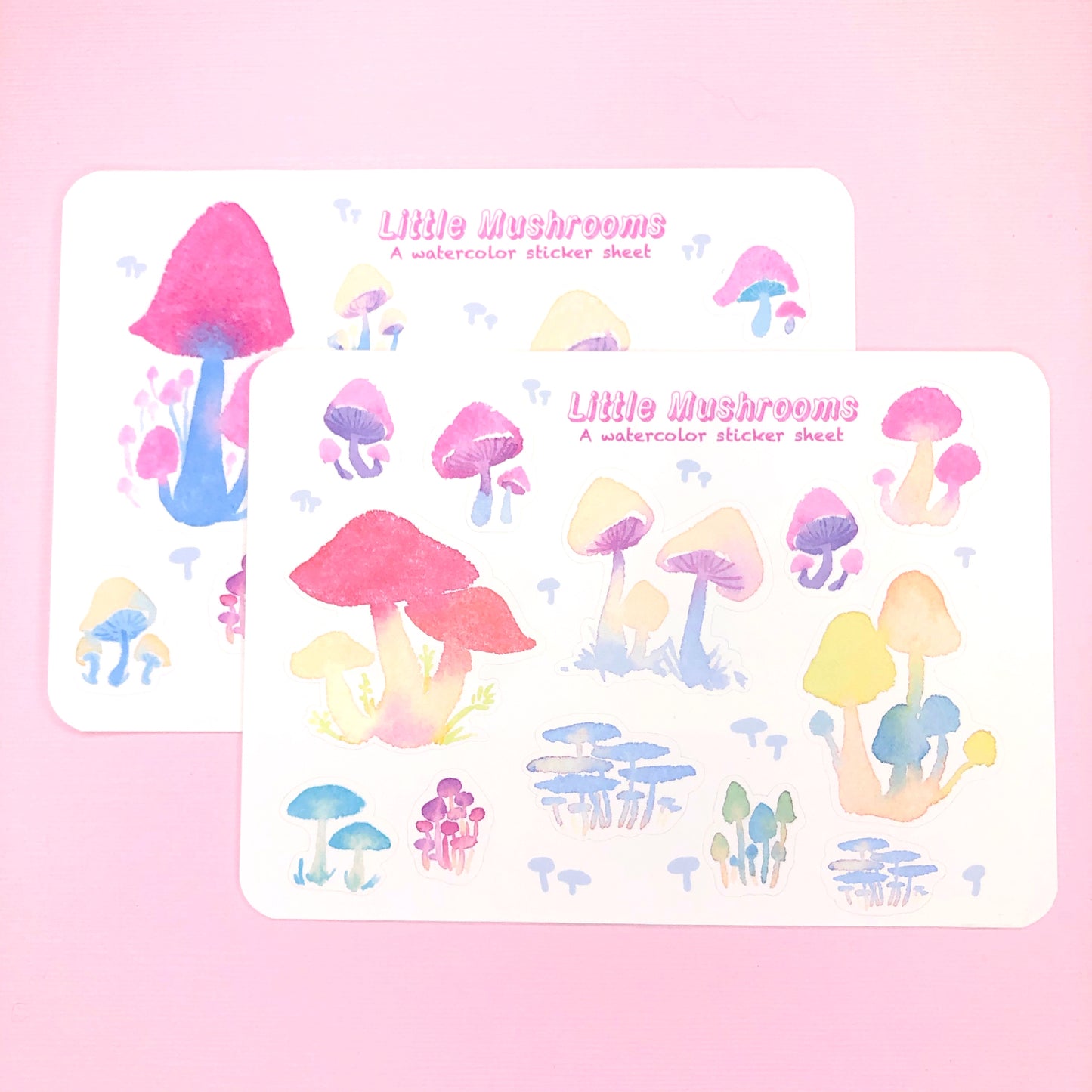 Watercolor Mushroom Stickers for Planners, Journals, Grimoire, Scrapbooking, Notebooks and more!