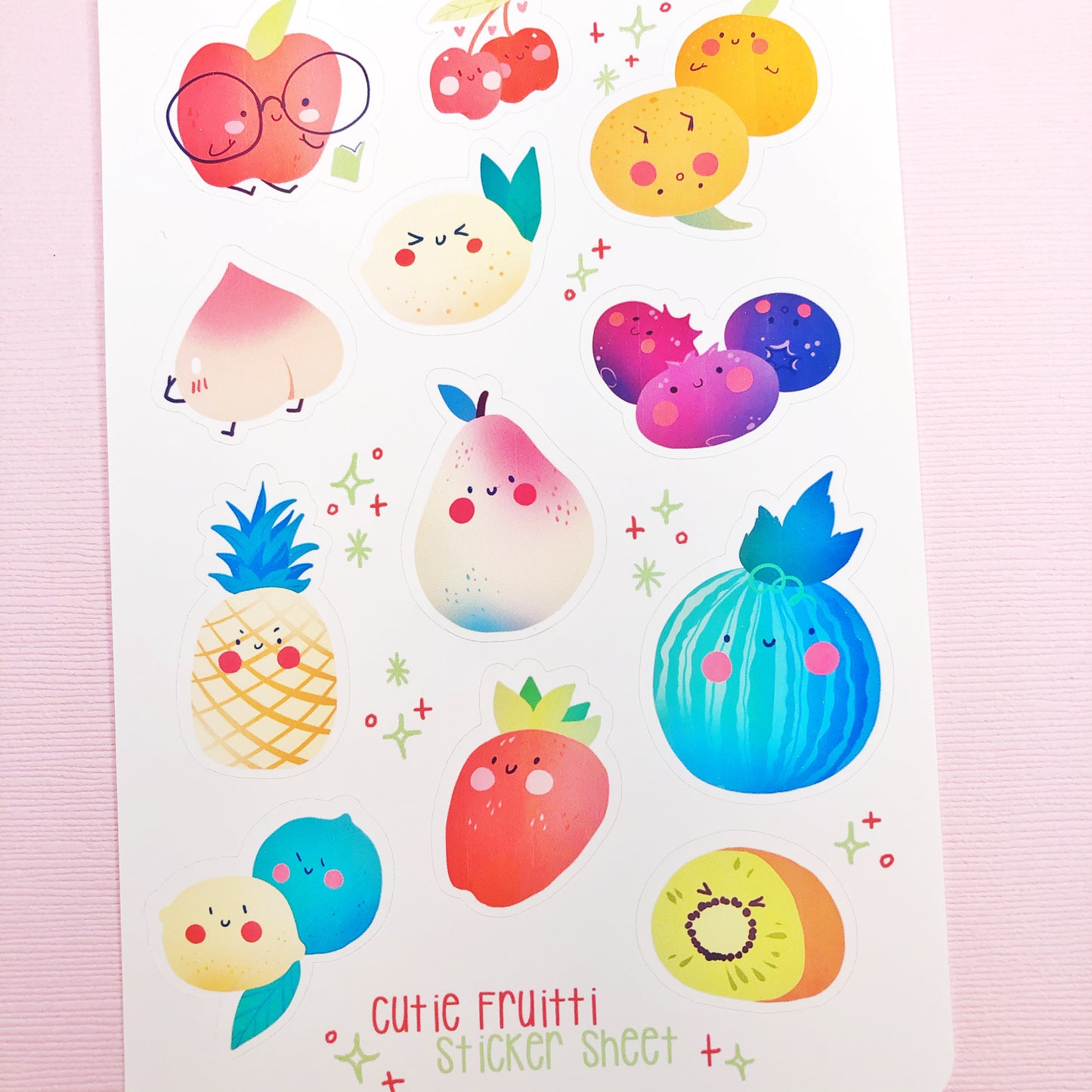 Kawaii Cute Fruit Stickers for Planners, Bullet Journal, Art Journals and more!