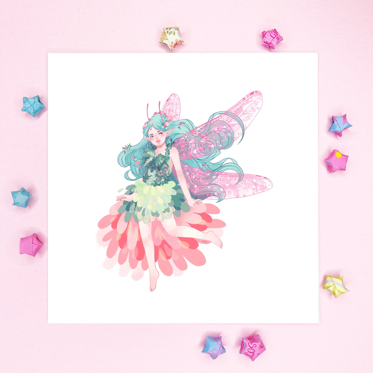 Beautiful Floral Fairy Art Prints for Wall Decor, Kids Rooms, Baby and More!