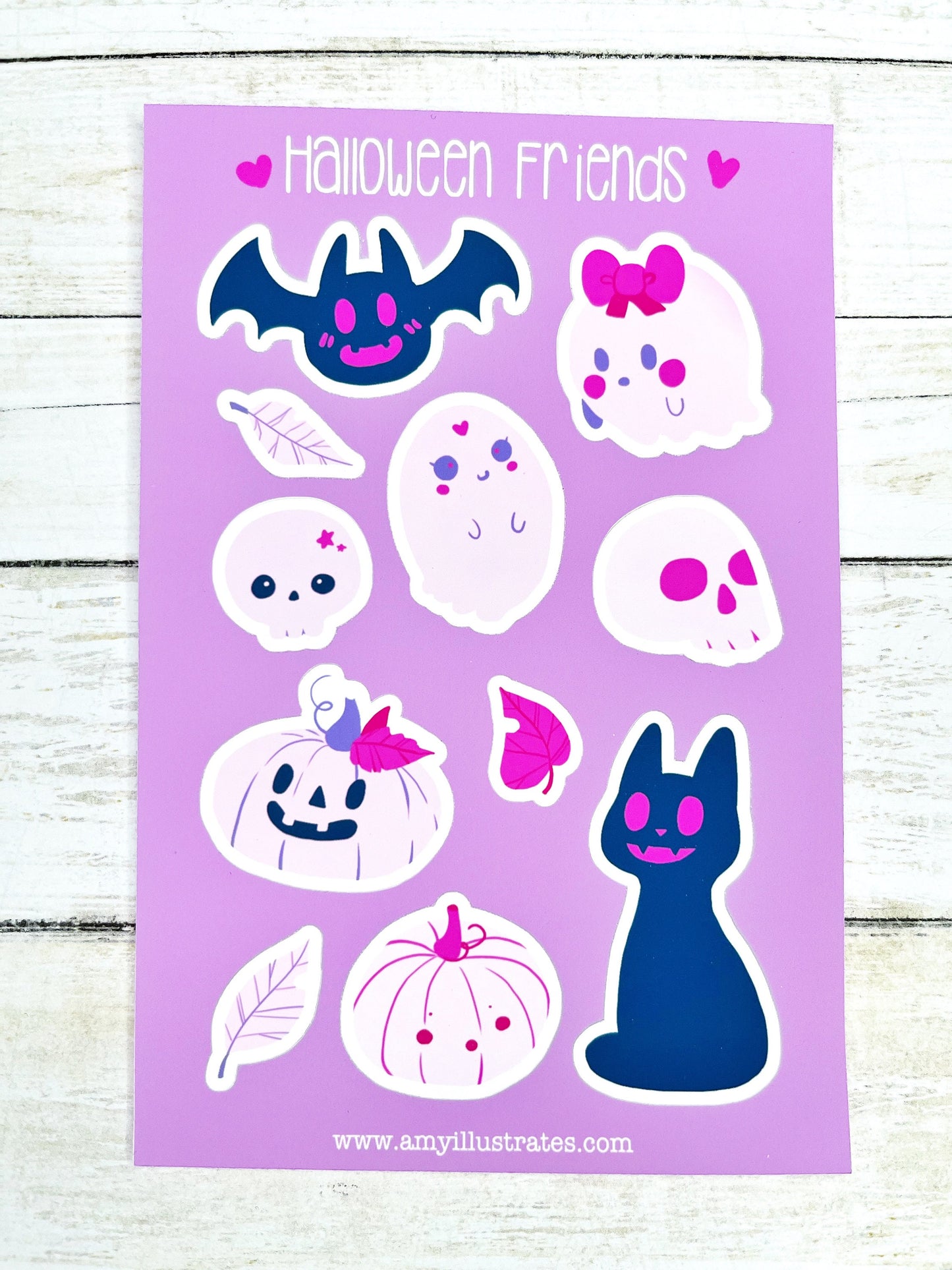 Cute Pastel Goth Halloween Stickers for Journaling, Scrapbooking, Decorating and more!