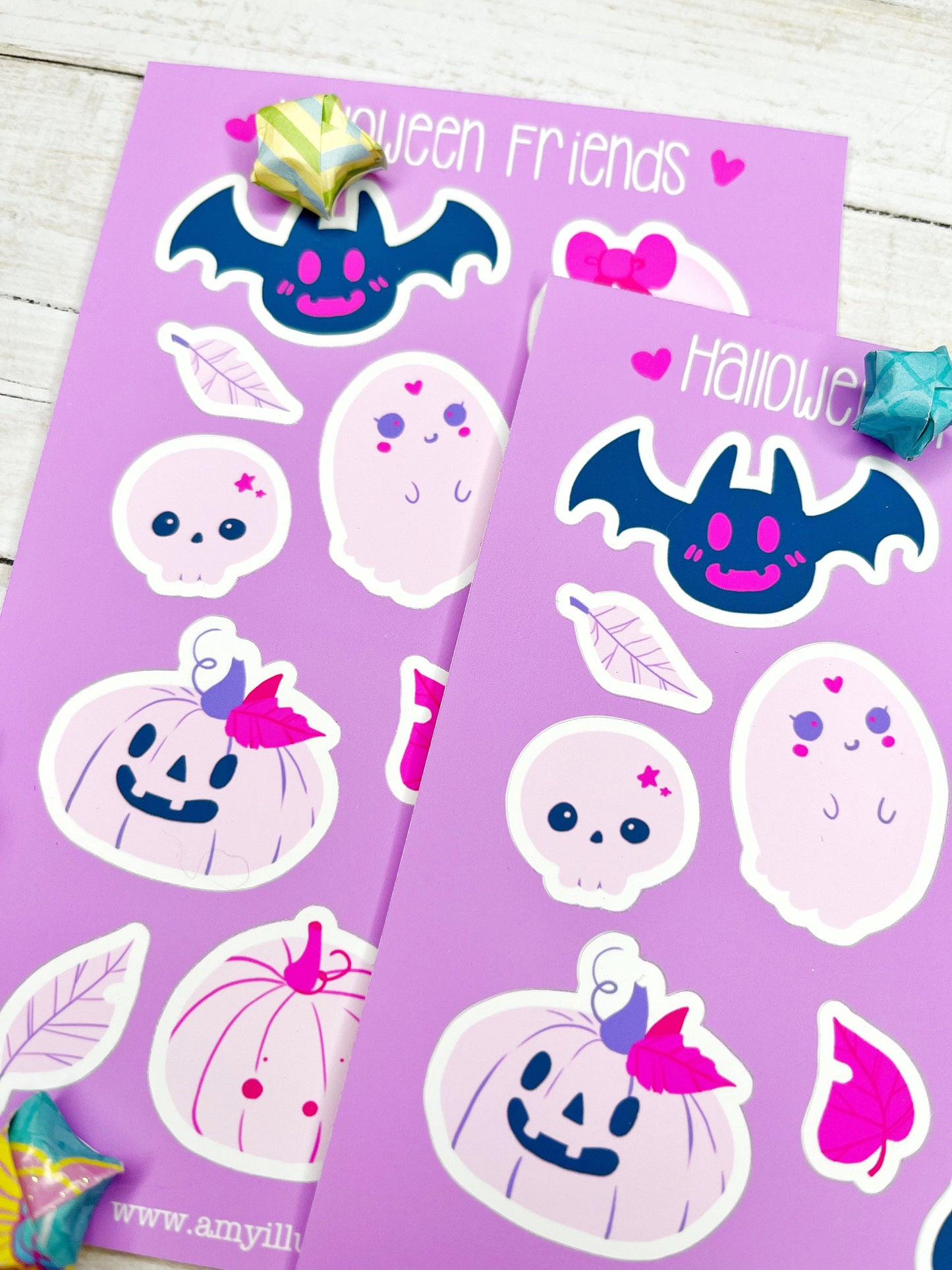 Cute Pastel Goth Halloween Stickers for Journaling, Scrapbooking, Decorating and more!