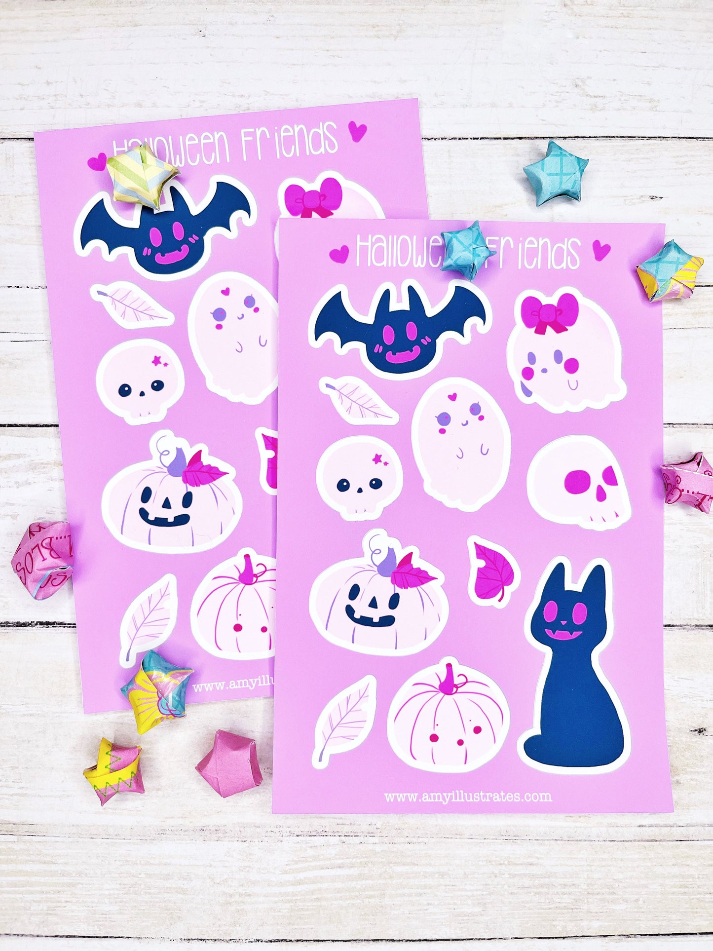 Cute Pastel Goth Halloween Stickers for Journaling, Scrapbooking, Decorating and more!